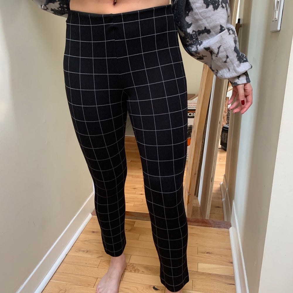 Kenneth Cole black check pants